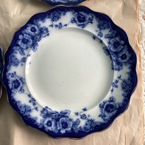 Set of 4 Royal Doulton Sutherland Flow Blue 10.5" Dinner Plates - Bild 5 von 10