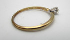 10K Yellow Gold 1/10 CTW Diamond Solitaire Engagement Ring Size 7 [R339] — photo 10