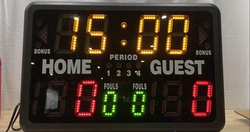 MacGregor 1240573 Electronic Tabletop Scoreboard Timer Scorer 24×17 Inch Used