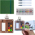 Mini Watercolor Paint Set Travel, Tiny Mini Small Paint Painting Pallete Water C