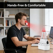 New Rechargeable Red Light Nasal Therapy Device Red Light Nasal Therapy for Nose