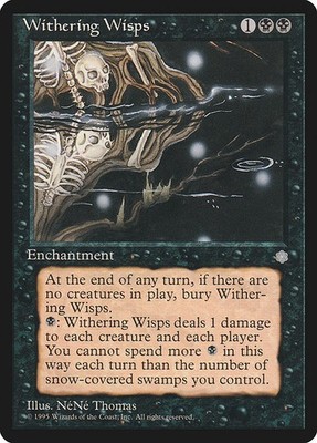 Withering Wisps NonFoil Ice Age 168 NM MTG