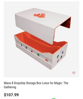 Ultra Pro Large Deck Box Magic The Gathering Dropship Storage 1000+ Mana 8 Lotus