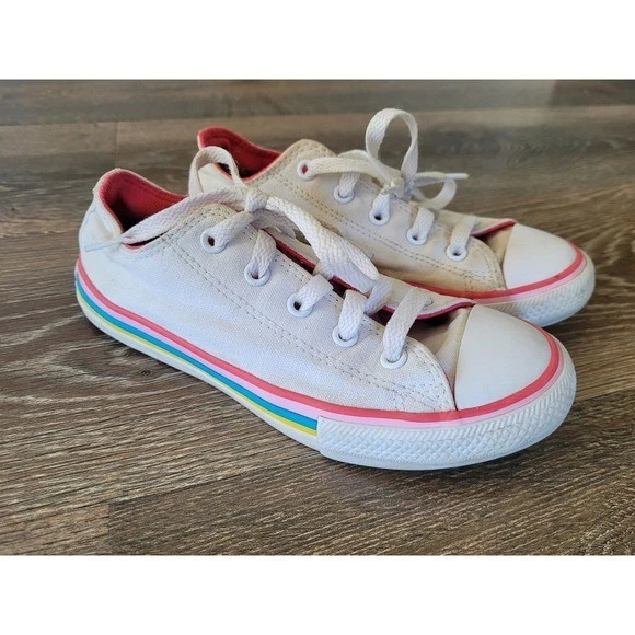 Sneakers basse casual Converse All Star Rainbow scarpe bambino taglia 1 #2