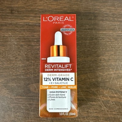 L Oreal Revitalift Derm Intensives 12% Vitamin C Serum 1 fl oz New