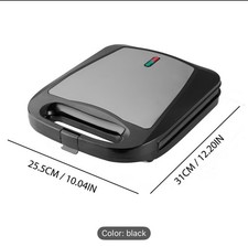 4-Slice Sandwich Toaster & Panini Press Grill, Electric Toastie Maker with Rapid