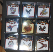 Lot of 9 NEW Unopened Harley Davidson Temporary Tattoos NOS All different 1990'S