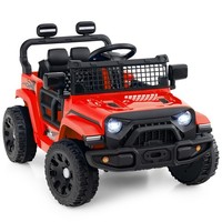 COSTWAY 12V Kids Ride on Truck Car Battery Powered Electric Vehicle-Red
