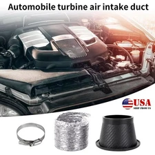 Car Cold Air Intake Pipe Kit for Front Bumper ABS Plastic Turbo Air Funnel Inlet