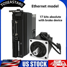 0.11kw Ac Servo Motor Ethercat Drive Cnc Kit 17bit Absolute Encoder With Brakes