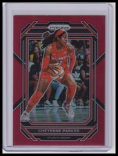2023 Panini Prizm WNBA Cheyenne Parker Red #/199 #117 Atlanta Dream