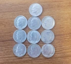 10x 1964 Roosevelt Dimes 1957 to 1964 (10 Coin Lot) - 90% Silver - Lot C