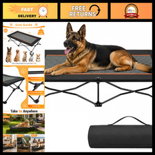 Elevated Dog Bed for XL Dogs - Portable Foldable Cot for Camping Outdoor Use