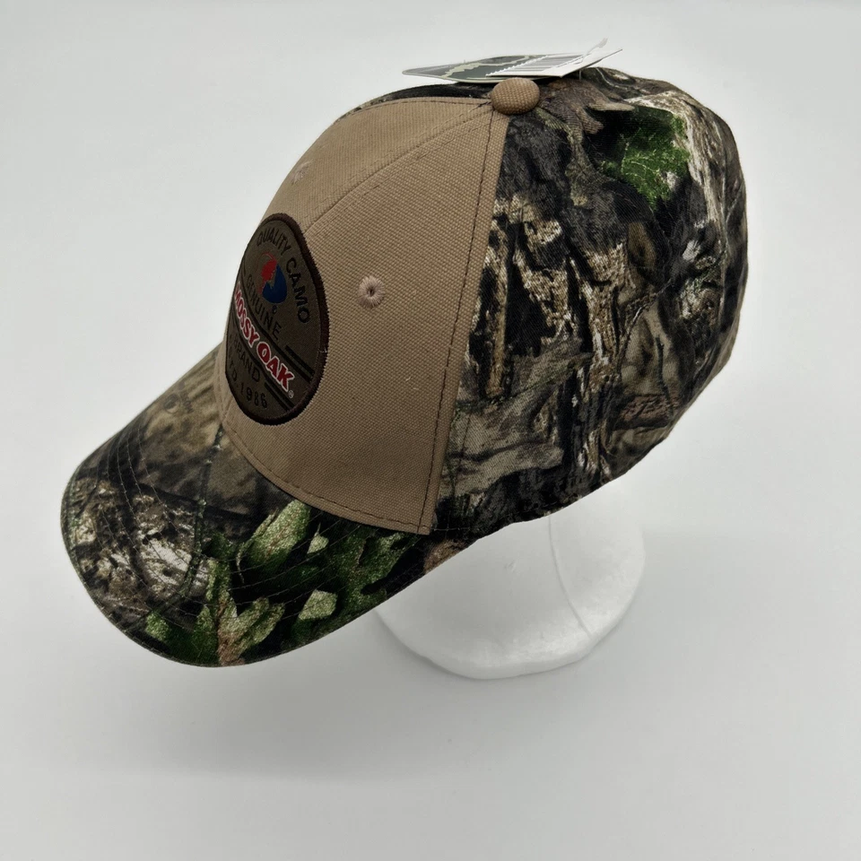 Quality Camo Mossy Oak Genuine Brand Baseball Cap NWT Stretch-Fit Cap S/M - Image 3 of 4