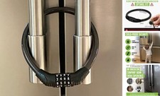 Refrigerator Lock for Kids Adults, 4-Digit Code Fridge Standard Black 1 Pack