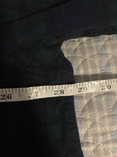 LL Bean Hemd Herren 2XL Grün Scotch Karo Knopfleiste Langarm Gebürstet Flanell - Bild 10 von 11