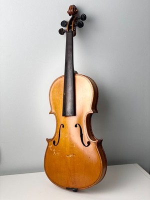 Old German School 4/4 Violin   Early 1900s   Flamed Maple   Needs Setup