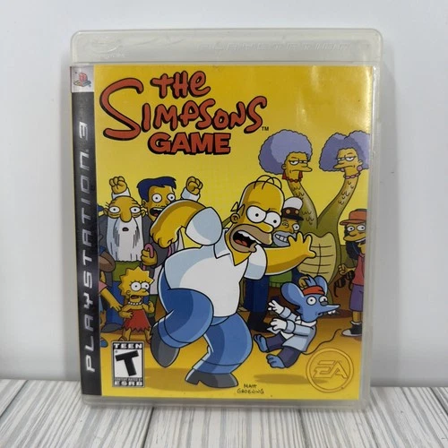 Simpsons Game (Sony Playstation 3 PS3) Complete w/ Poster/TESTED
