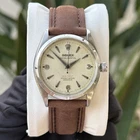 Rolex Oyster Perpetual Ref: 6565 S. Steel Honeycomb Dial Vintage 34mm Mens Watch