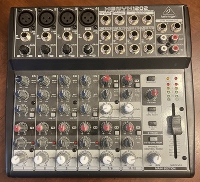 Behringer XENYX 1202 12-Input 2 Bus Analog Mixer – Untested, Sold