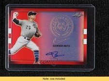 2018 Leaf Perfect Game National Showcase Metal 1/1 Dawson Netz #BA-DN1 Auto 0a3