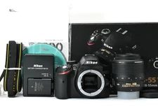 Nikon D3200 Digital SLR Camera + 18-55mm Lens Kit 2642shot From Japan [Mint]