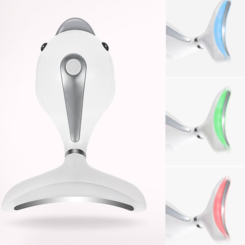 LED Photon Therapy Neck Massager Safe Face Lifting Tool Vibration QZ - Picture 5 of 8