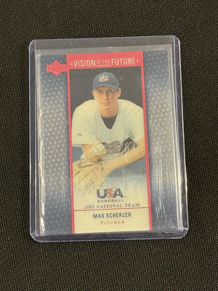 2005 Upper Deck USA Baseball Vision of the Future #A-6 Max Scherzer - Image 3 of 4