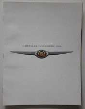 CHRYSLER CONCORDE 1998 dealer brochure catalog - English - Canada