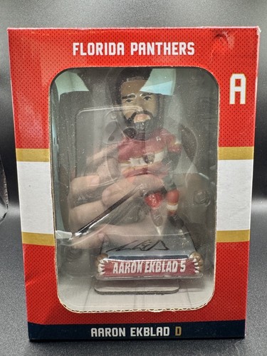 Aaron Ekblad SIGNED Florida Panthers Assistant Captain Mini-Bobblehead - JSA COA - Picture 3 of 3
