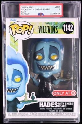 Hades Funko Pop 1142 Target Exclusive Disney Villains with Chess Board NIB PSA 9