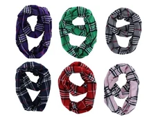 Lot of 12 pcs Plaids Cashmere Blend Multiple Color Fashion Classic Style Scarves