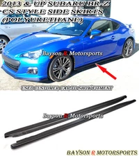 Fits 12-21 Subaru BRZ / Toyota FR-S FRS FT86 GT86 CS-Style Side Skirts (PU)
