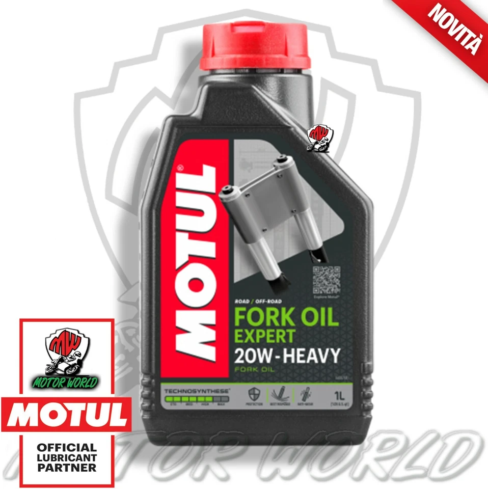 1 LITRE D'HUILE DE FOURCHE MOTUL FORK OIL EXPERT HEAVY SAE 20W TECHNOSYNTHESE - Photo 1/1