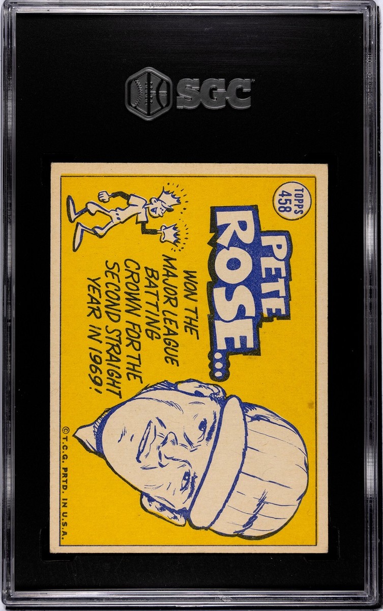 1970 Topps PETE ROSE All Star Cincinnati Reds #458 SGC 4.5 VG/EX+