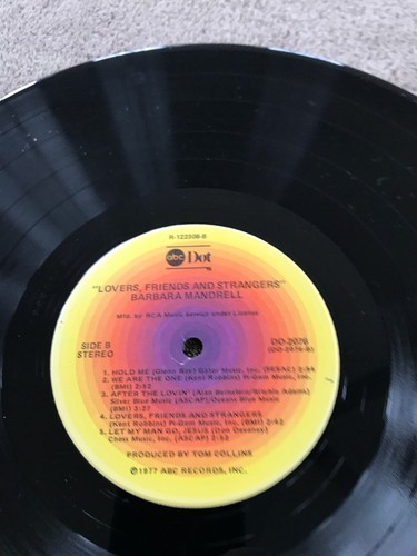 BARBARA MANDRELL LOVERS FRIENDS AND STRANGERS RECORD ALBUM 1977 MCA-673 Unplayed - Picture 6 of 6