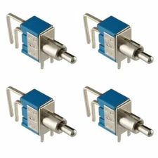 4 X SPDT Right Angle PC Mnt Toggle Switch 3 Position ON-OFF-ON 6A@125VAC 3A 250V