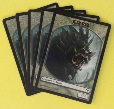 MTG (5) Beast Token - Eventide (EVE 3/7) -Y62