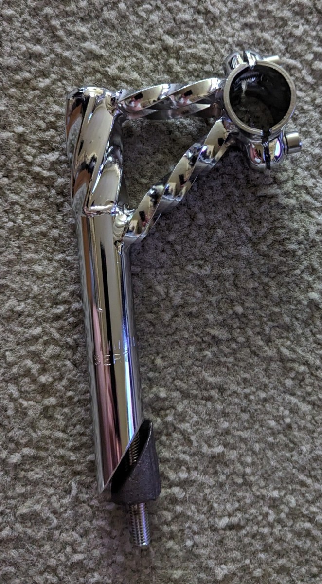 DOUBLE TWISTED GOOSENECK/ STEM 22.2 MM LOWRIDER BICYCLES
