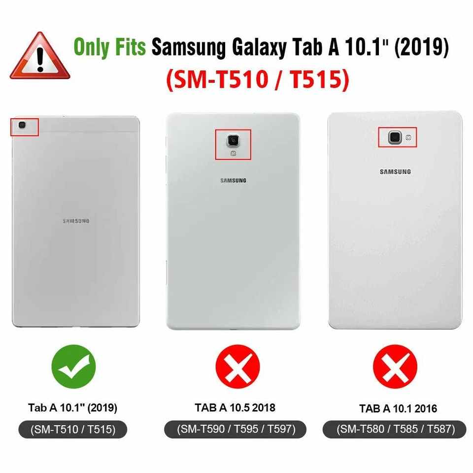 For Samsung Galaxy Tab A 10.1'' 2019 SM-T510/T515 Shockproof Silicone Case Cover - Image 3 of 4