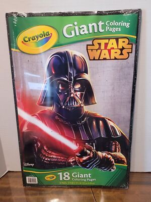 BRANDNEU Star Wars Crayola Riesen Malbuch - Darth Vader
