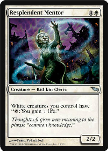 RESPLENDENT MENTOR X4 4 4X Shadowmoor MTG Magic the Gathering Cards DJMagic