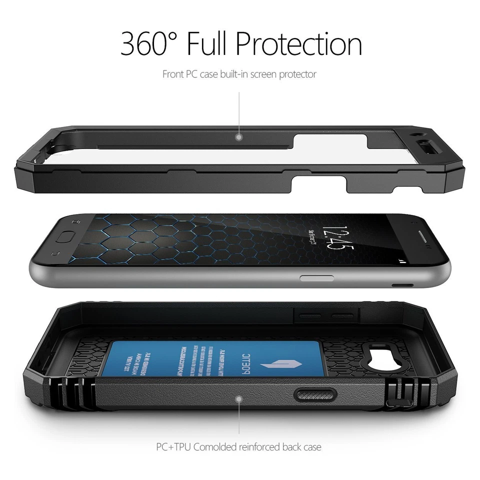 Ударопрочный чехол для Samsung J3 (2017) Poetic с протектором экрана - Изображение 3 из 4