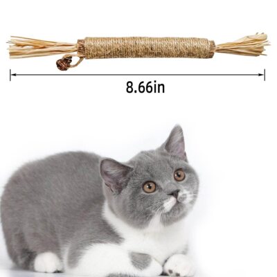 Linco 3Pcs Katzenminze Spielzeug - Interaktive Silvervine Katzen Mäuse & Tiere für Kätzchen