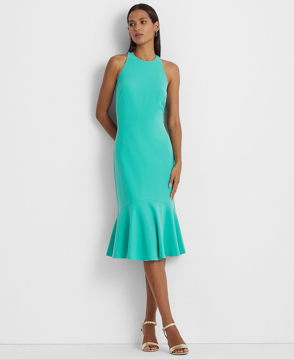 新作セール Ralph lauren 美ライン ドレス Sheath Dress Ralph Lauren Dress Double-Faced Crepe Sleeveless MIDI T-Back