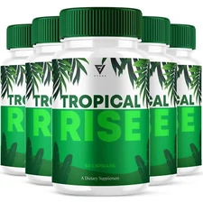 (5 Pack) Tropical Rise Performance Pills, TropicalRise Advanced (300 Capsules)