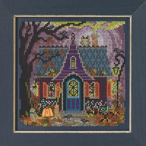 MILL HILL Buttons Beads Kit Counted Cross Stitch HAUNTED COTTAGE MH14-2324