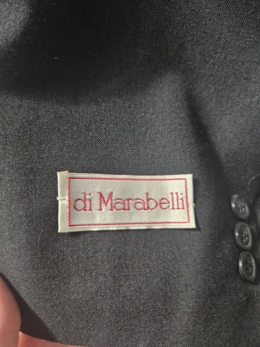 DI MARABELLI, ABRIGO DEPORTIVO HOMBRE NUEVO NEGRO POLI BL DOBLE BOTONADURA, TALLA 54R - Imagen 5 de 12
