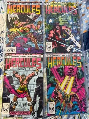Hercules  #1 2 3 4 (Marvel 1982) complete mini-series; Never taken out of sleeve