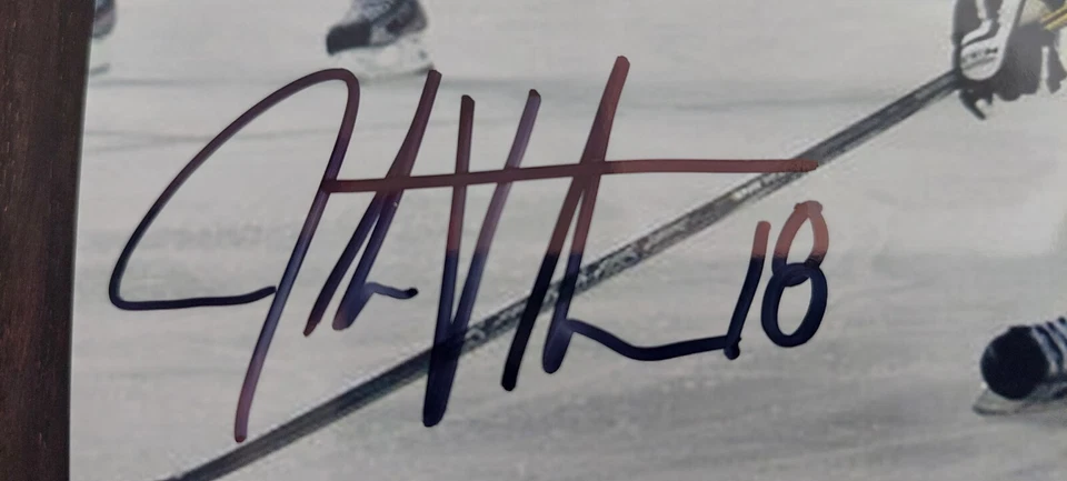 Foto 4x6 firmada a mano de Jake Virtanen WHL Calgary Hitmen, auténtica Foto 2 de 2